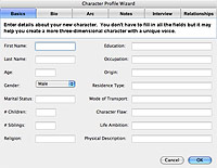 Character Profile Wizard