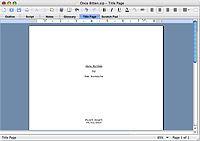 Title Page Panel